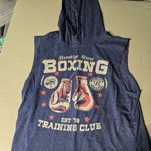 Fifth Sun Navy and Orange Hoodie